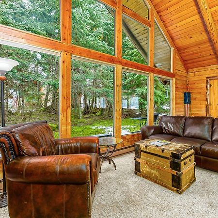 Alpine Meadows Log Cabin Girdwood Exteriör bild