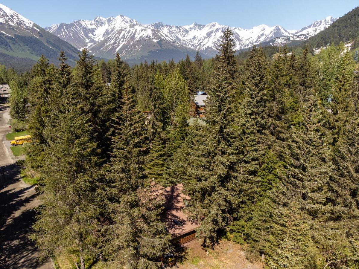 Alpine Meadows Log Cabin Girdwood Exteriör bild