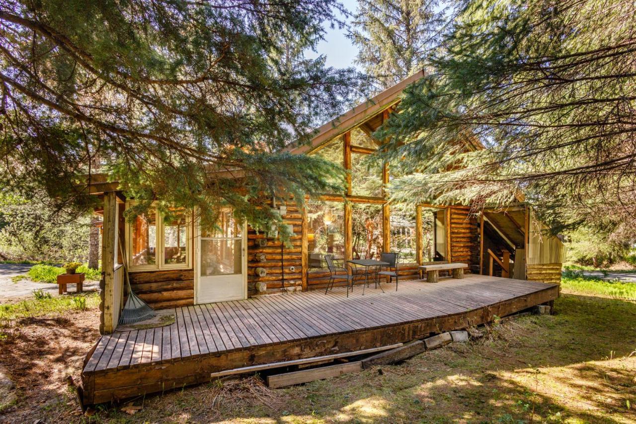 Alpine Meadows Log Cabin Girdwood Exteriör bild