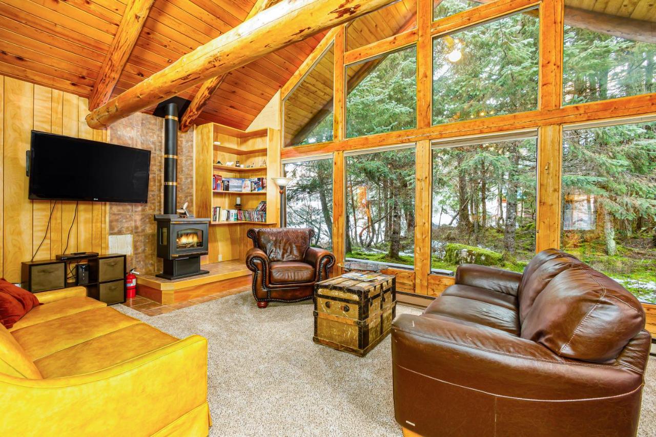 Alpine Meadows Log Cabin Girdwood Exteriör bild